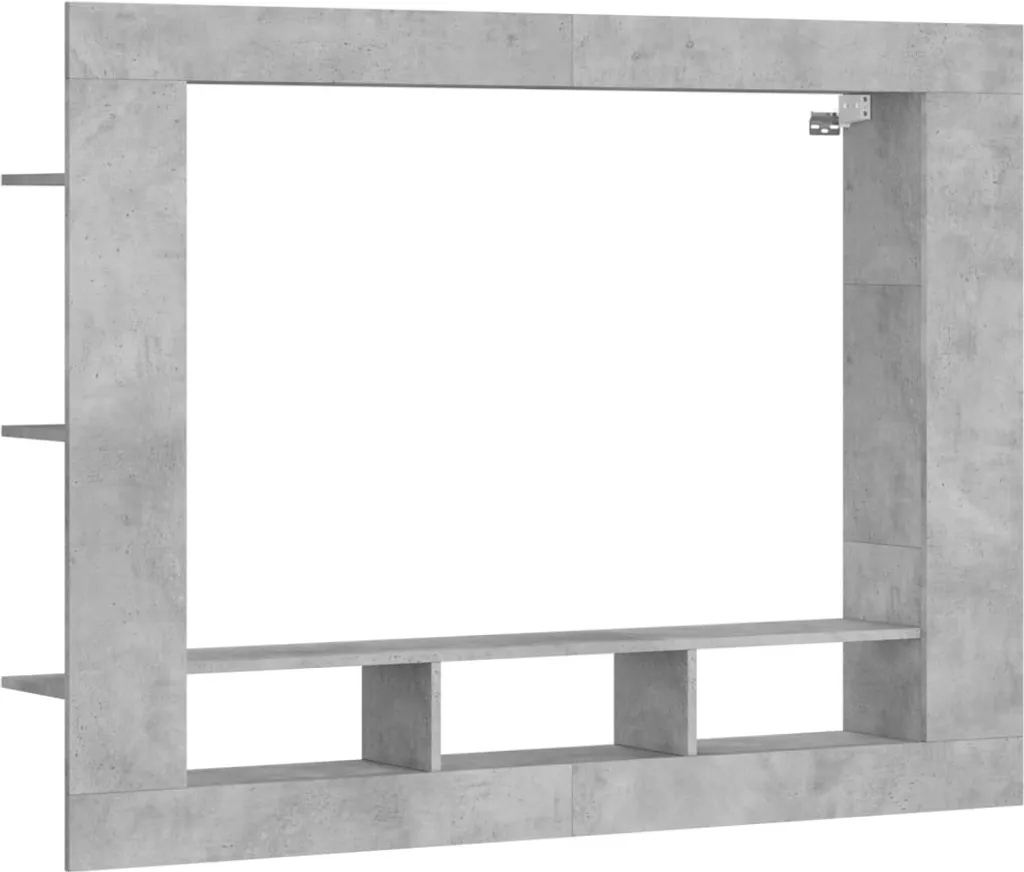 Mobile TV Moderno Grigio Cemento 152x22x113 cm - Casa SYFAX