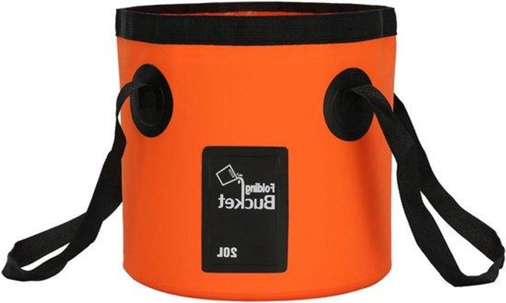 Klappbare Eimer 20L orange multifunktional