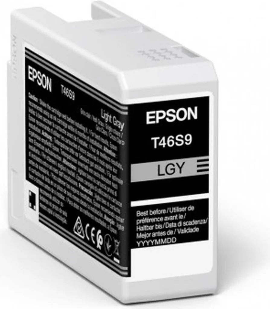 Encre Epson UltraChrome Pro T46S9 Gris Clair 25ml pour Tirage Photo Art