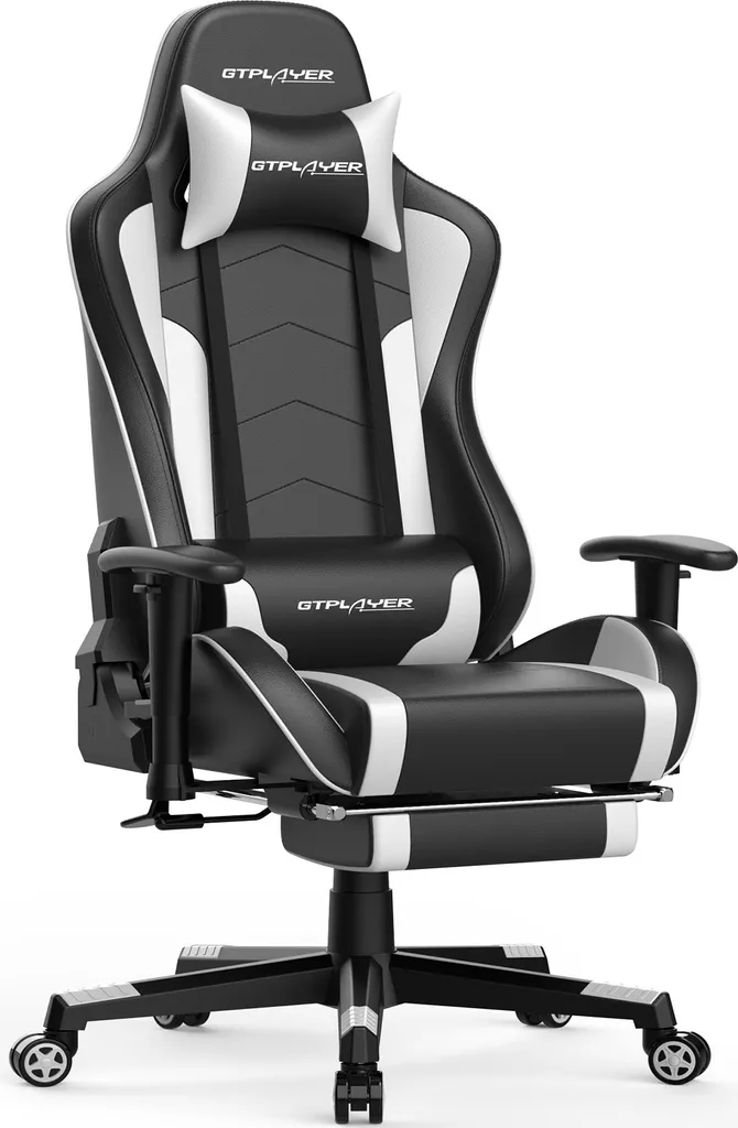 Chaise Ergonomique Anti-fatigue avec Haut-parleur Audio pour Gamer PC
