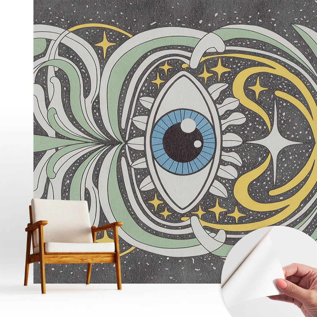 Fototapete selbstklebend - 250x250 cm - Tapete - Wandtapete - Wandbilder - Klebefolie - Dekofolie - Tapete Folie - Wand - Dekoration - Wohnzimmer -...