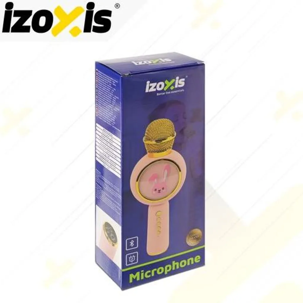 Izoxis 27048 Microfono Karaoke Rabbit Rosa - Regalo Perfetto per Bambini - 9