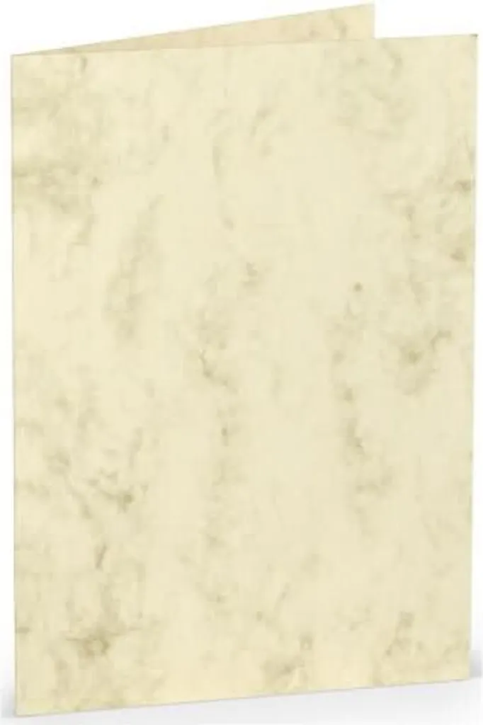 Carte de correspondance marbrée B6 HD chamois pour invitations chic