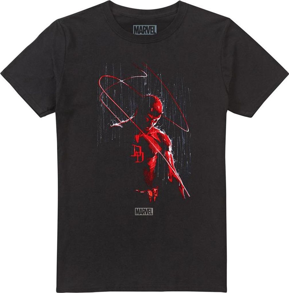 Daredevil - T-Shirt für Herren/Damen Uni TV29118 (4XL) (Schwarz)