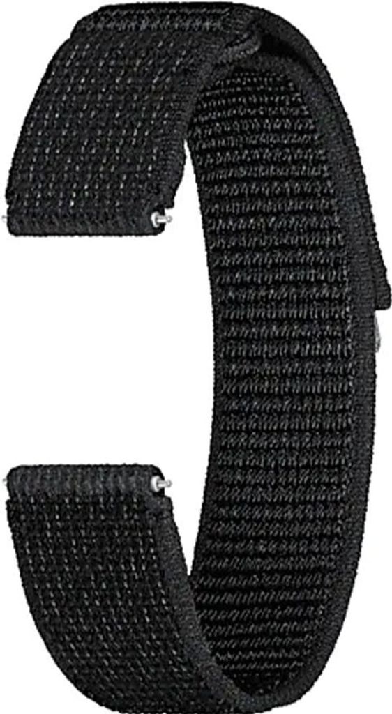 Armband für Galaxy Watch 7/FE/6/5 Pro/5/4, Samsung Fabric Band 20mm, M/L, Schwarz