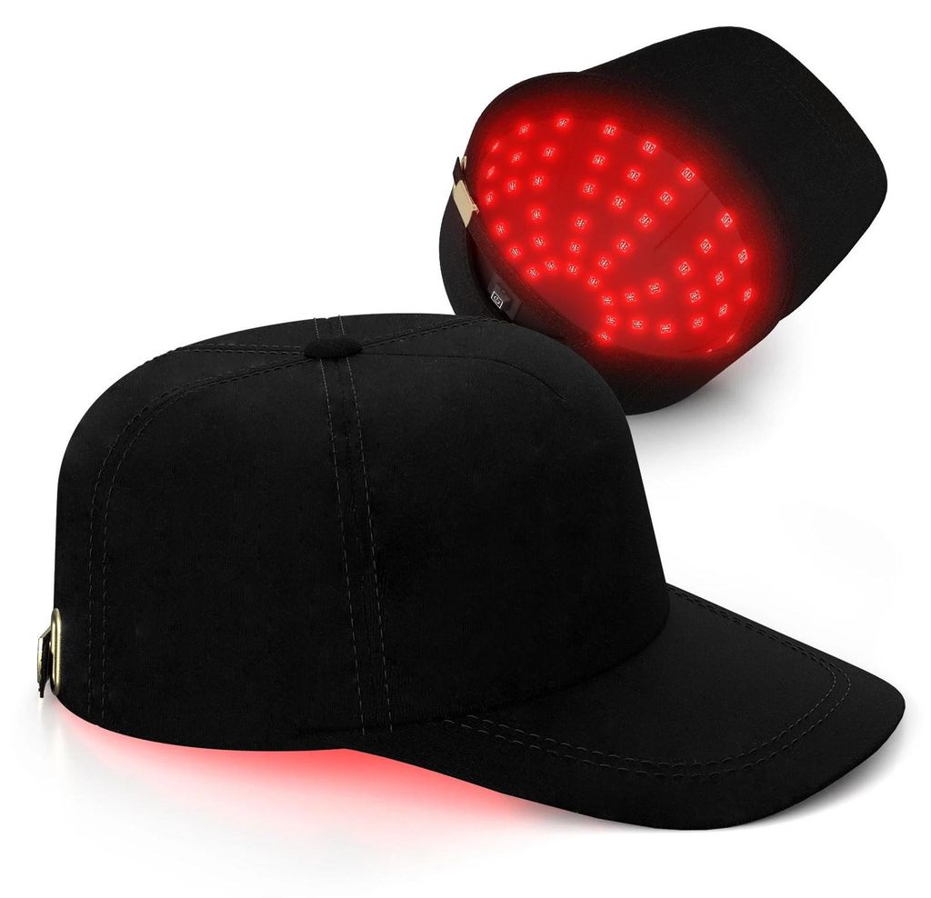 Rotlicht Haarwuchs-Kappe - LED 660/850 nm - Dual-Chips - Kopfhautpflege zu Hause - Für Frauen und Männer - Kartonverpackung