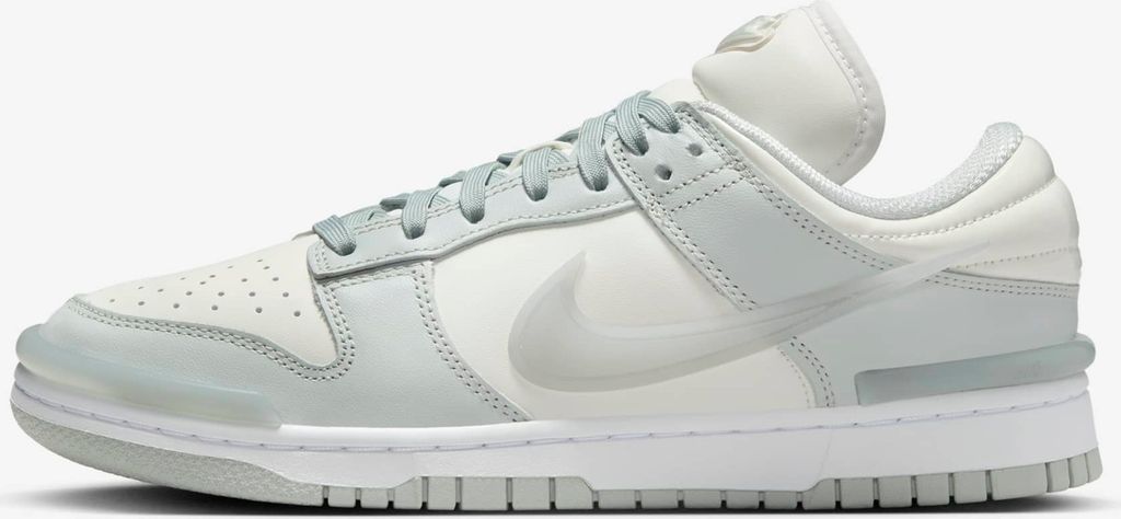 Nike Dunk Low Twist "Light Silver", Weiß, Größe: 38