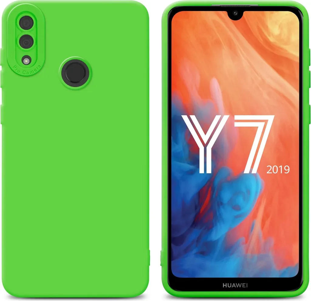Cover Cadorabo Huawei Y7 2019 Verde Silicone TPU: Protezione Sicura