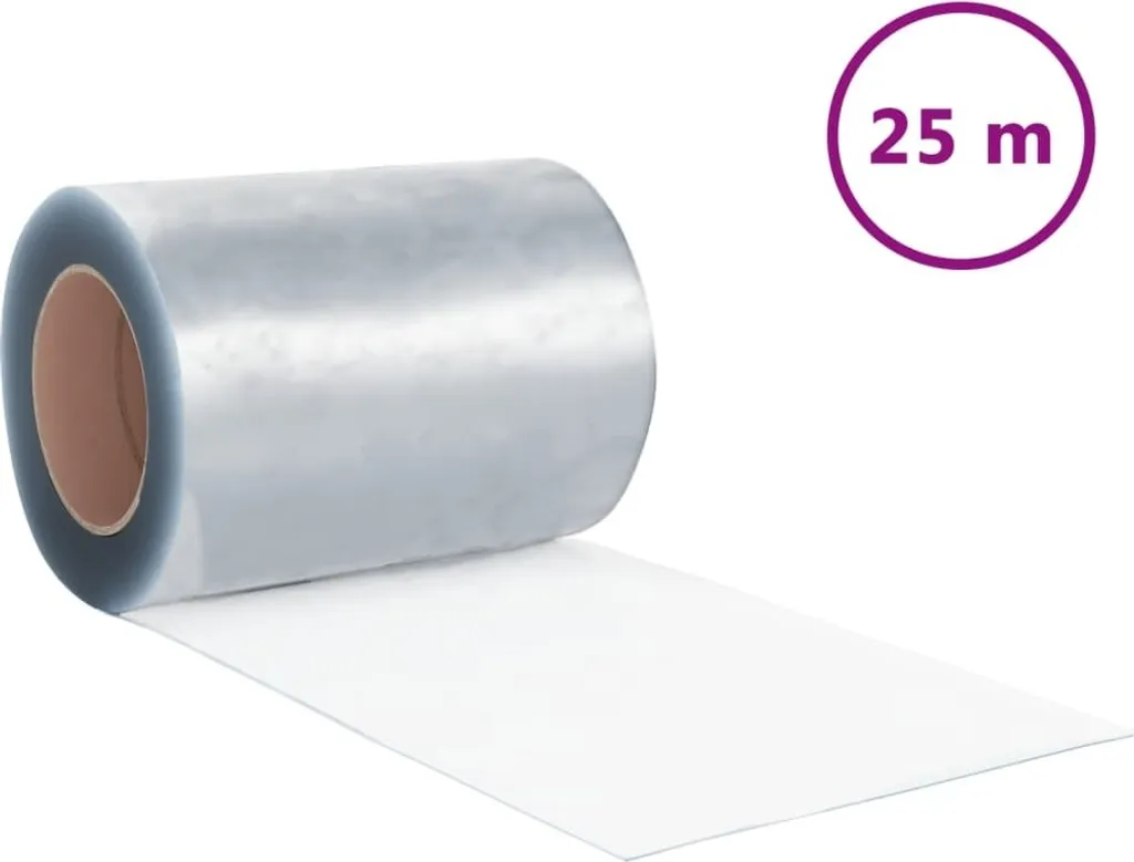 Rouleau PVC souple pour rideau de porte à lanières 25m x 300mm x 2,6mm