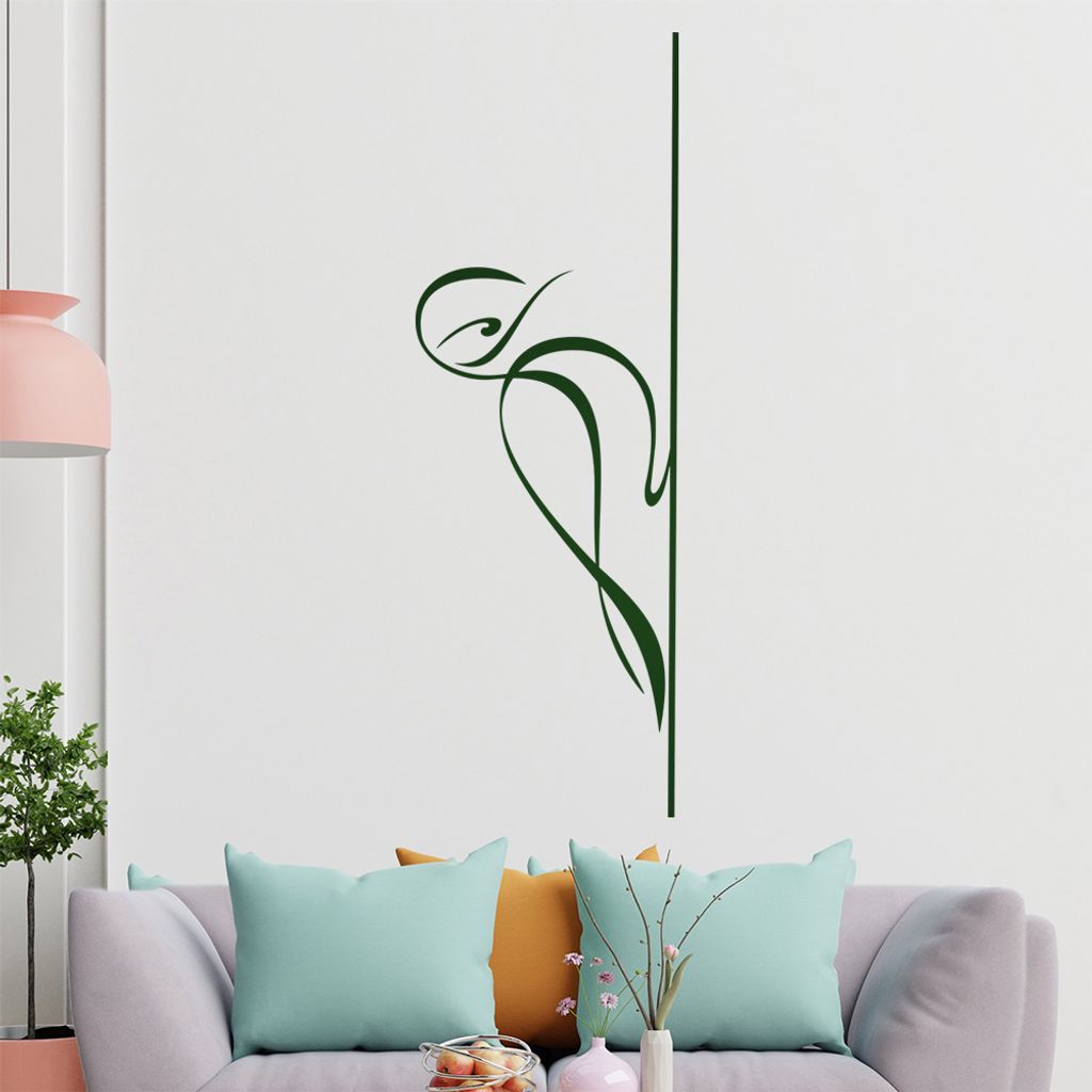 Specht Linien Wandtattoo in 6 Größen - Wandaufkleber Wall Sticker - Dekoration, Küche, Wohnzimmer, Schlafzimmer, Badezimmer