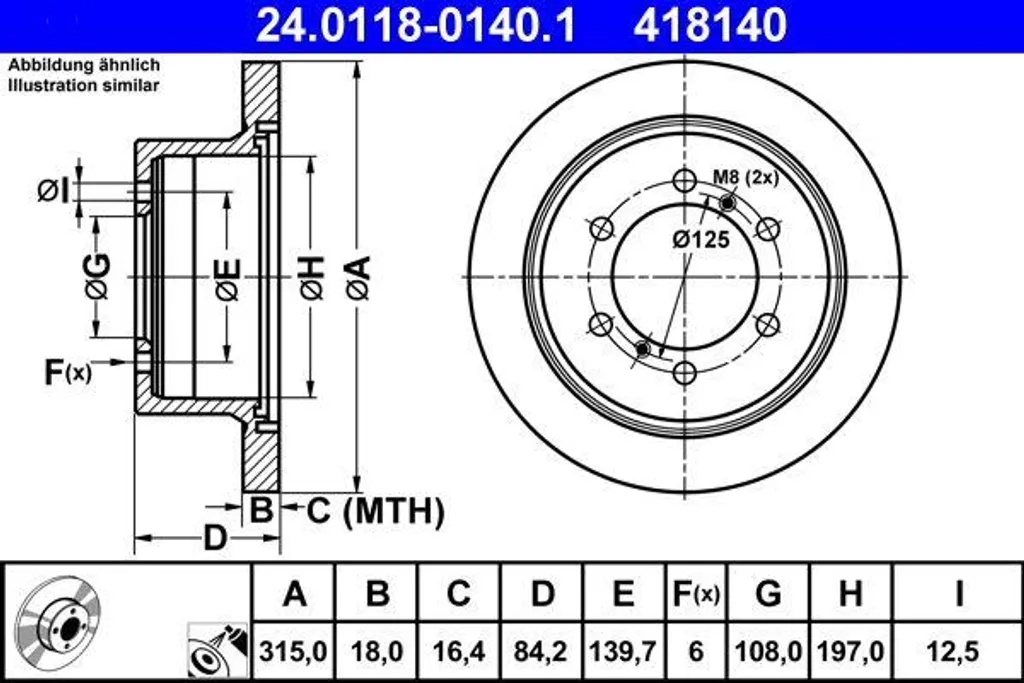 Fini les vibrations au freinage avec le disque ATE pour Pajero L400