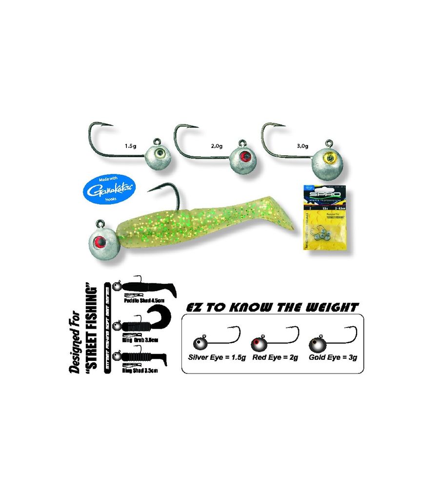 Spro Micro Jighead Jig 29 - 5 Jighaken, Größe:1.5g / Gr. 4