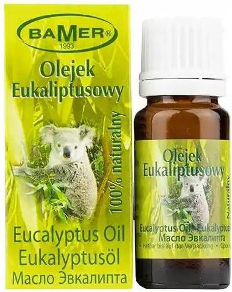 BAMER | Naturalny Olejek Eteryczny Eukaliptusowy 7 ml – Zdjęcie produktu 