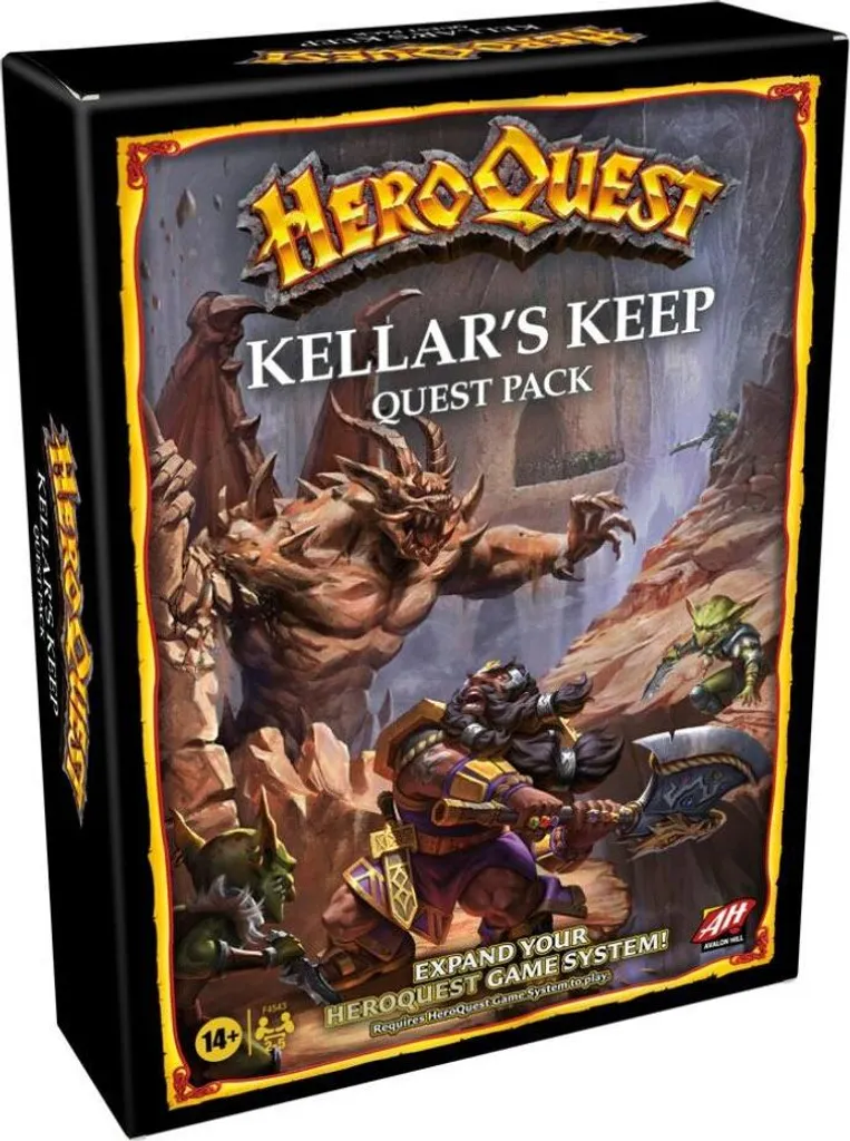 HeroQuest Kellars Keep : Extension avec 17 Figurines et 10 Quêtes Epic