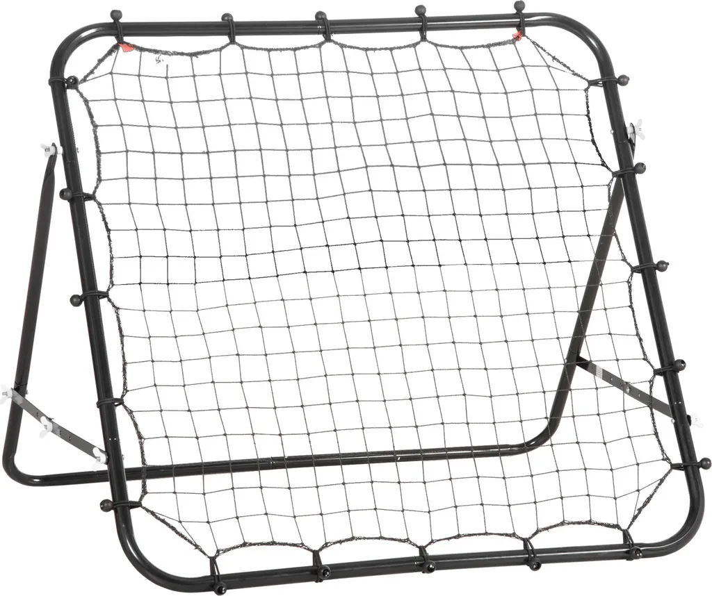 Filet Rebond 20 Élastiques - 96x80cm - Angle Réglable Noir - HOMCOM