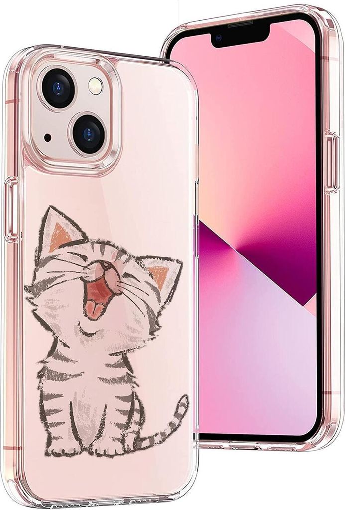 Conie Aufdruck Silikon Schutzhülle für iPhone 14 Tasche Case Bild Cover Bumper TPU Hülle als Motiv 06