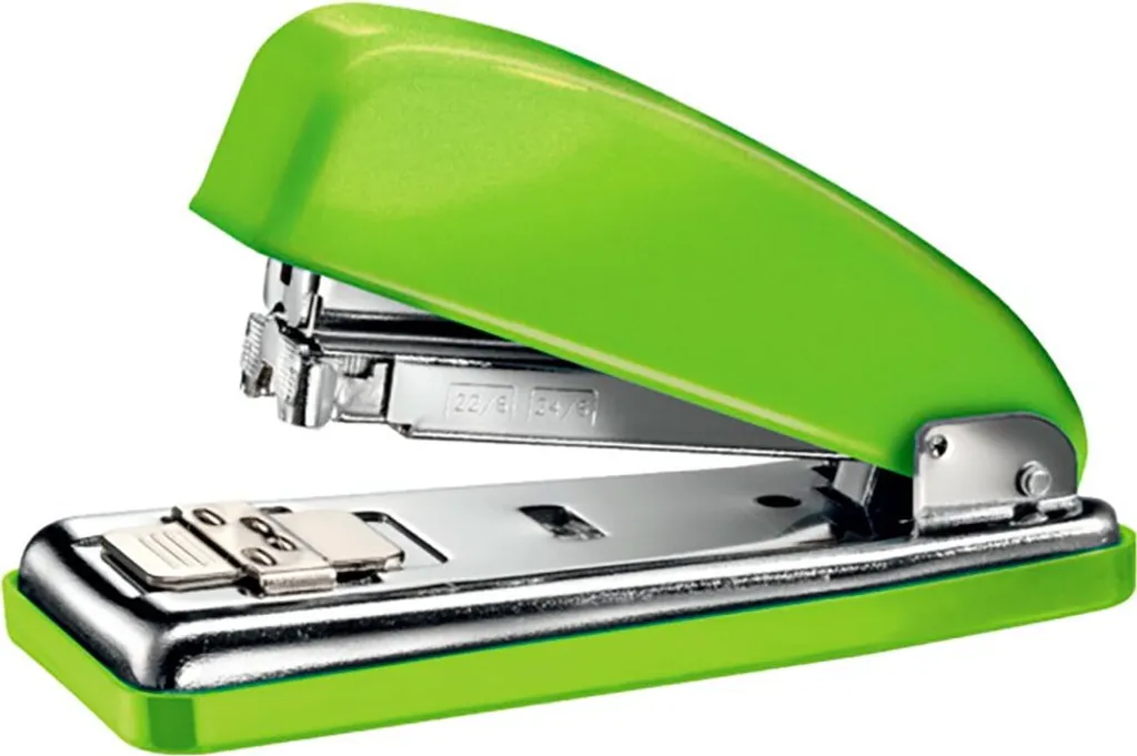 Agrafeuse Petrus 226 Wow Verte Anti-Enrayage pour Documents de Bureau