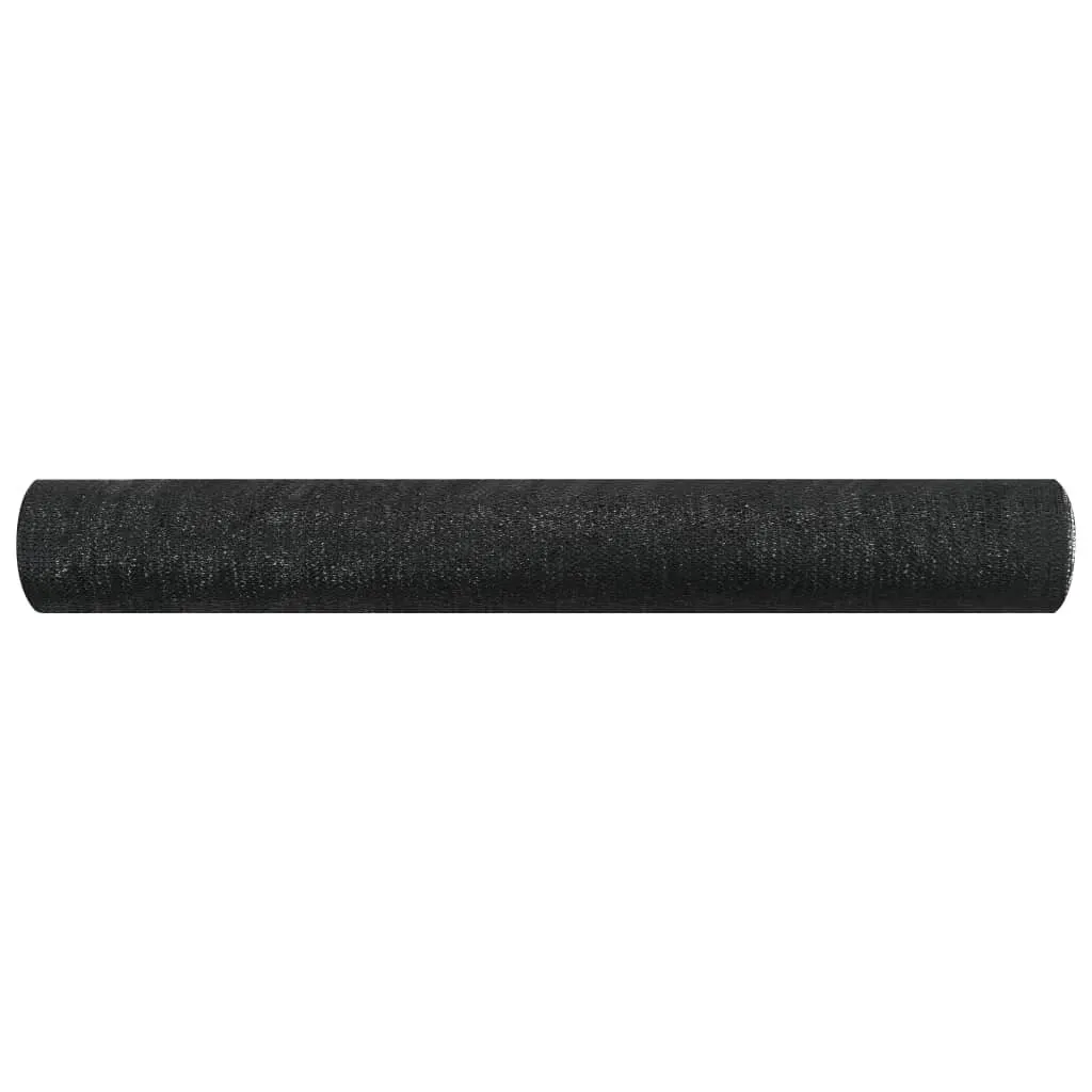 vidaXL Panneau de Clôture Noir 3,6x10 m HDPE 75 g/m² Brise-Vue de Jardin