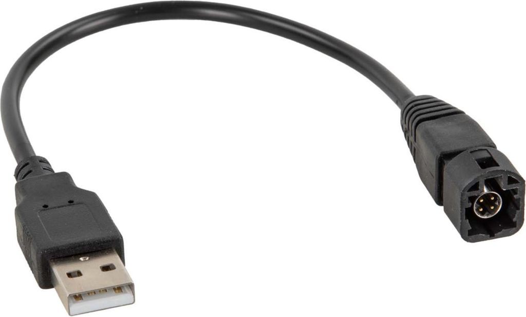 Adaptér USB vhodný pro různá vozidla VW LVDS černý>USB-A Obrázek produktu 