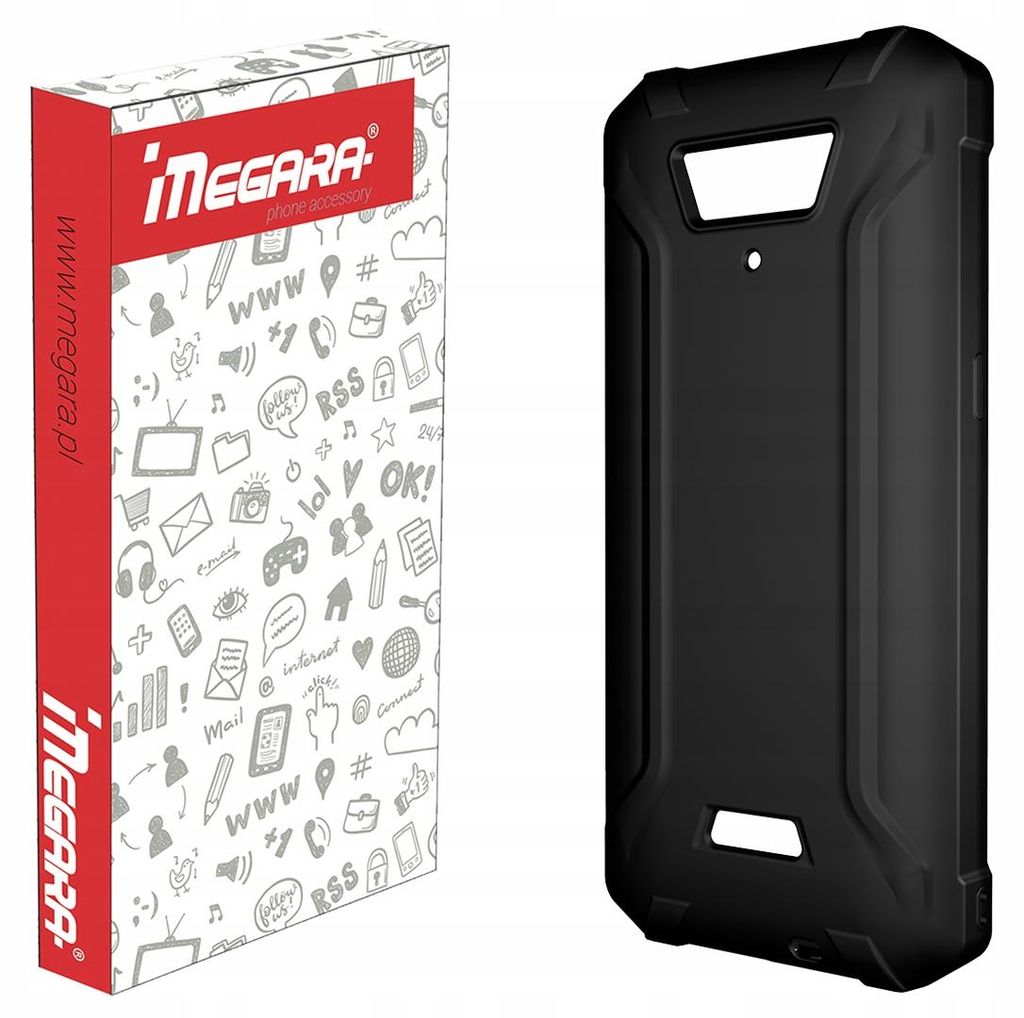 MEGARA Silikonhülle für myPhone Hammer Energy 2 ECO, schwarz, 5,5"