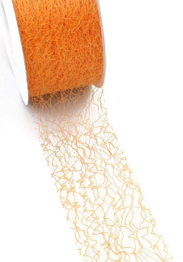 Spiderweb Dekoband - orange - 50mm - 25m - 67 018-R 50