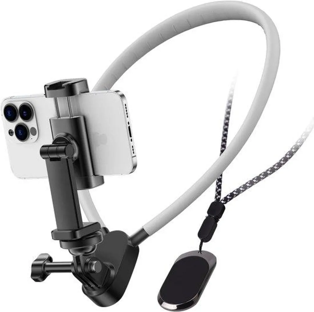 Support de cou pour téléphone Allecto Premium idéal pour cuisiner et filmer