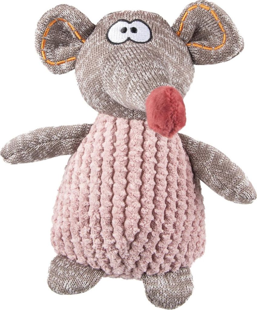 Flamingo Hundespielzeug Maus Stacy rosa/braun