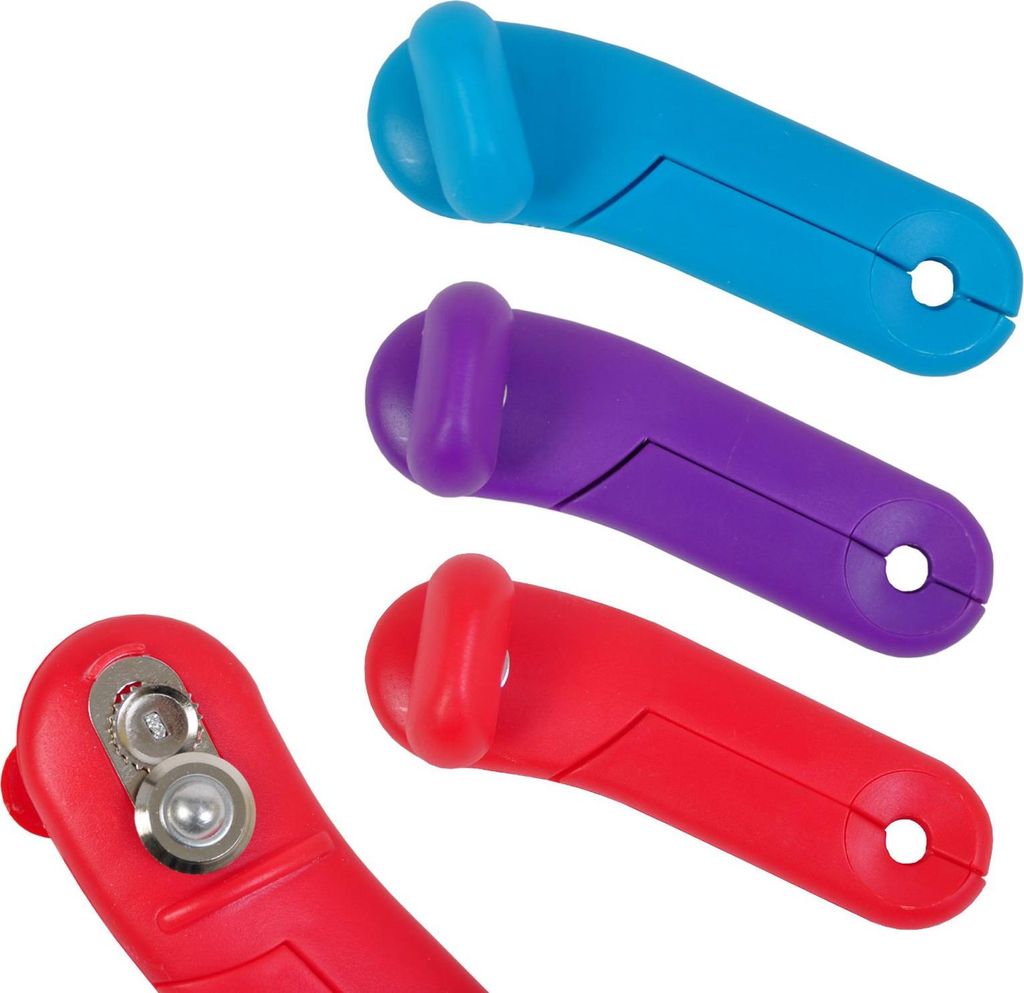 Dosenöffner Büchsenöffner Konservenöffner Deckelöffner Küchenhelfer Camping , Farbe:blau