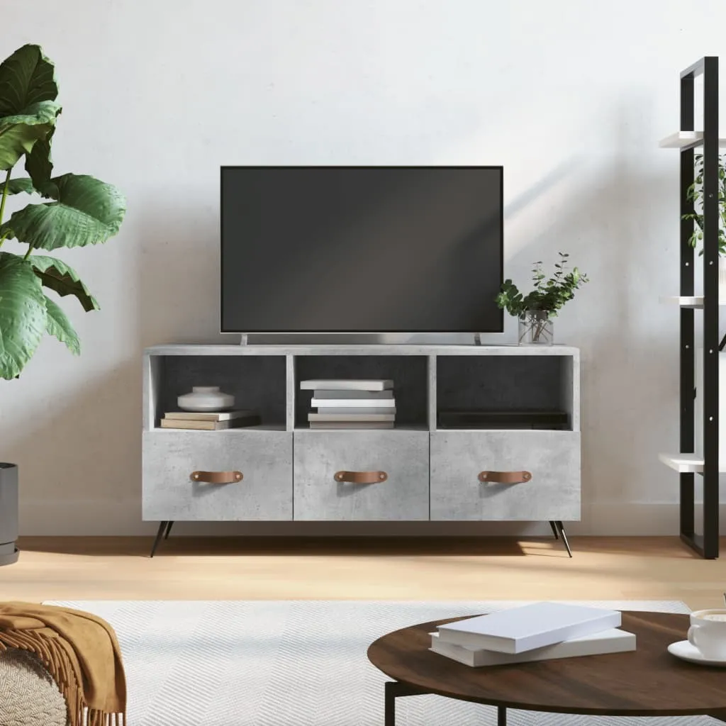 Mobile TV 102cm Grigio Cemento | Soluzione Arredo Stile Industrial
