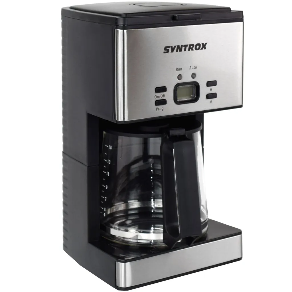 Machine à café Syntrox programmable en inox brossé et écran digital - 8
