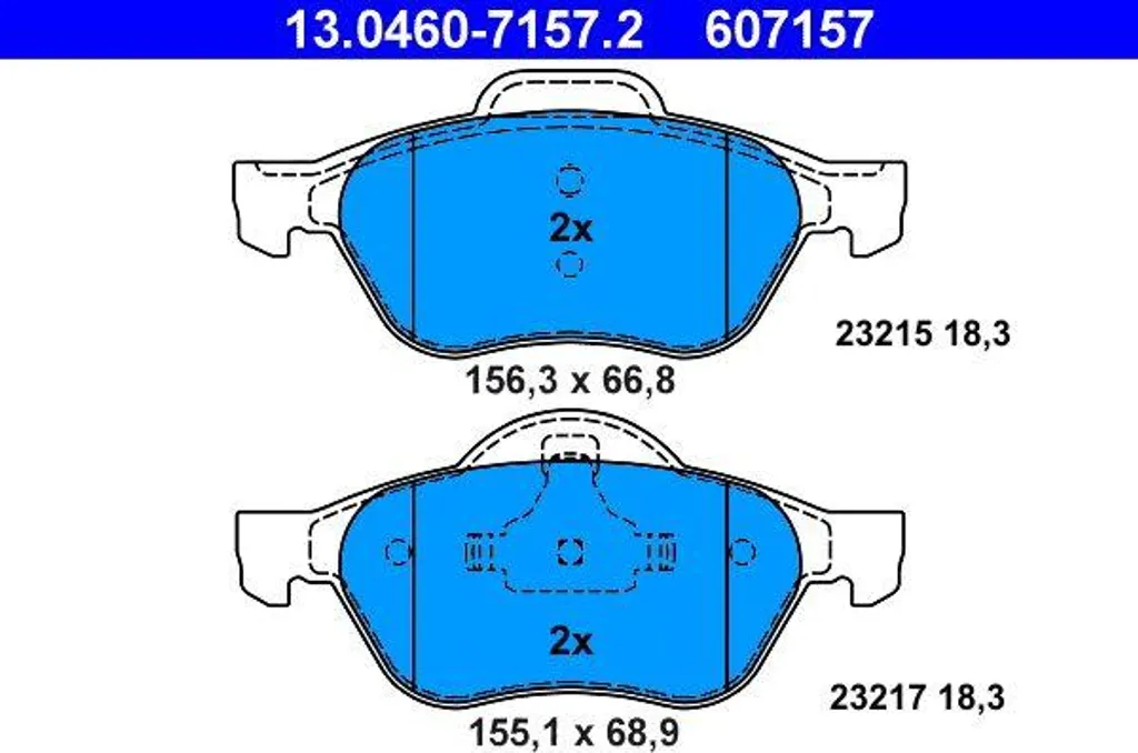 Plaquettes de Frein Avant pour Renault Laguna - Kit Complet ATE OE