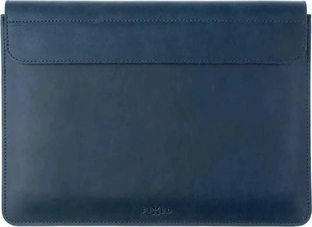 Custodia MacBook Air 13.6 M2 Blu Scuro: Pelle Oxford Fissa Premium