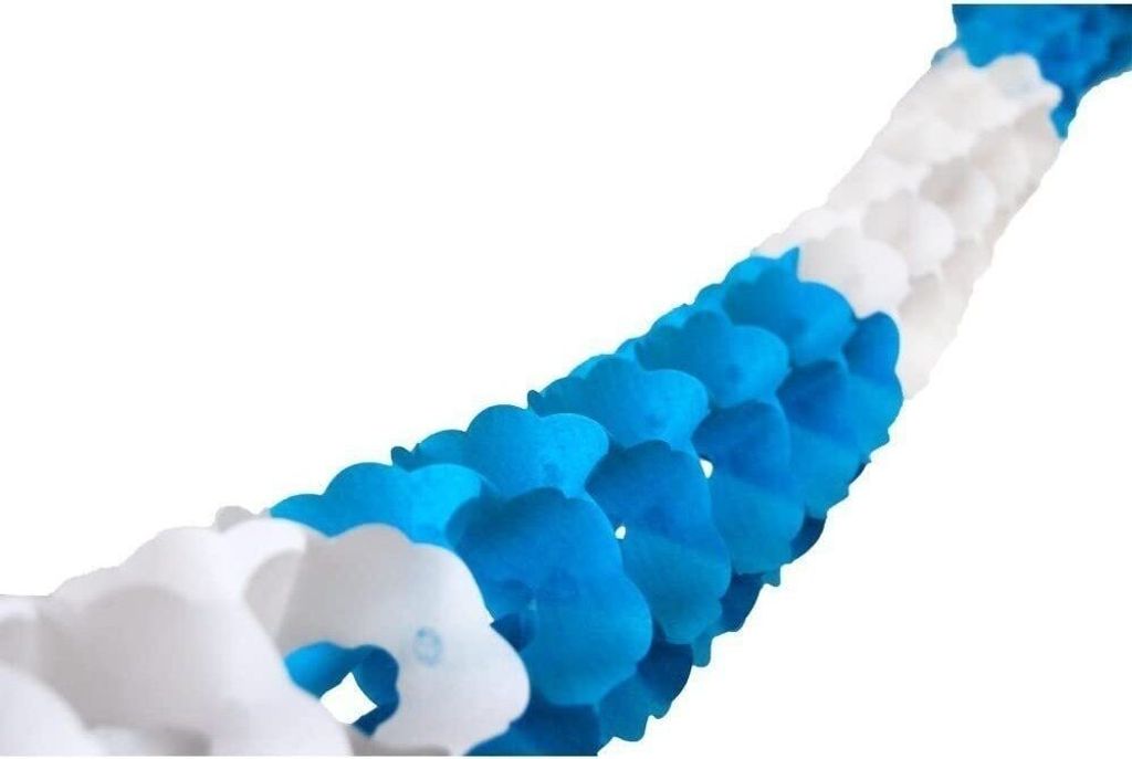 Wabengirlande  blau weiss 3,20 m Produktbild 