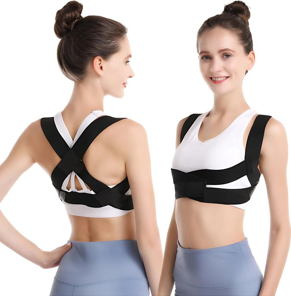 Haltungskorrektor Halten Sie Ihre Körperhaltung Gerade und Minimieren Sie Schmerzen Größe S in Schwarz