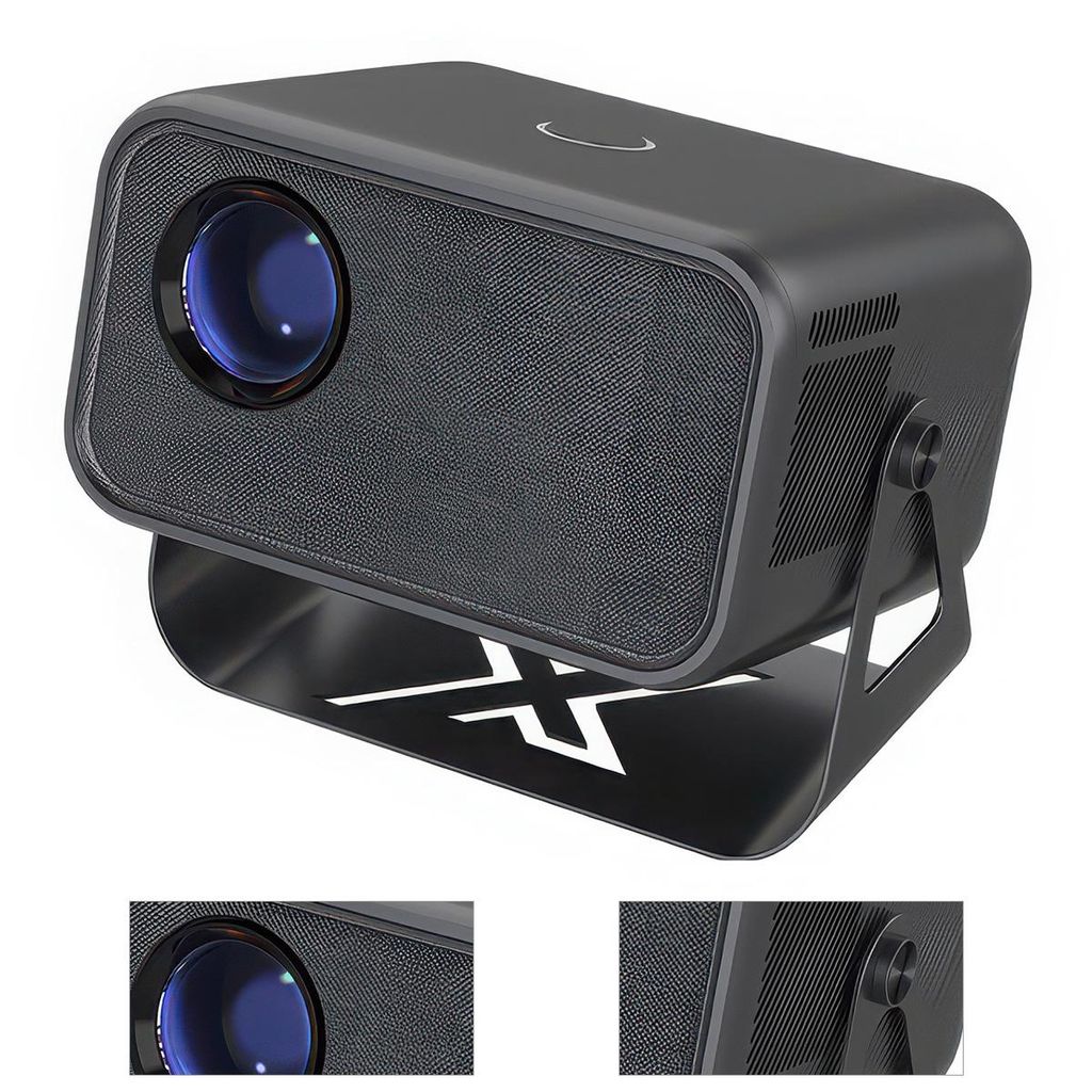 Tragbarer Projektor 1080P, kabelloser Android WiFi Beamer, Bluetooth 5.0, 3D SRS Surround, Elektrische Trapezkorrektur,für Wohnzimmer & Schlafzimmer