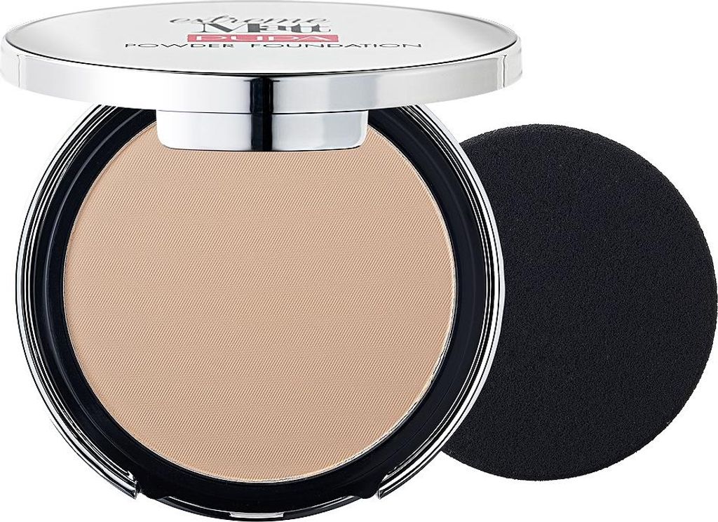 PUPA Milano Extreme Matt Foundation, Mischhaut, normale Haut, Nude, Palette, Gepresstes Puder, Matte, Natürlich/Natur, 11 g