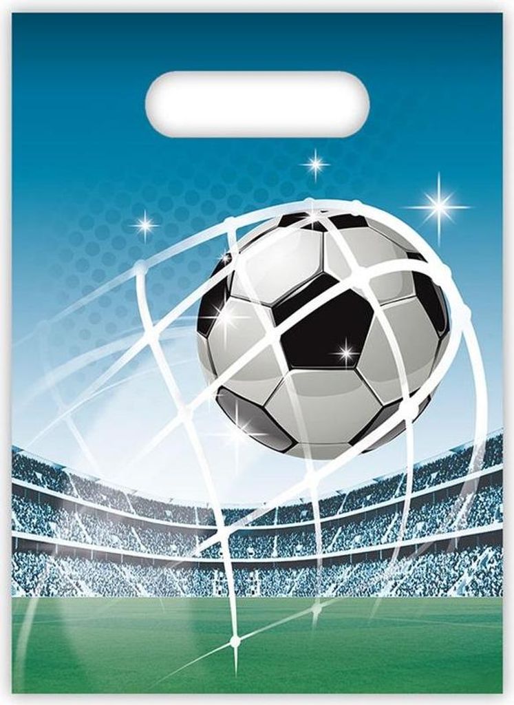 Plastiktüten „Soccer Fans“, 17 x 23 cm, 6 Stück Produktbild 
