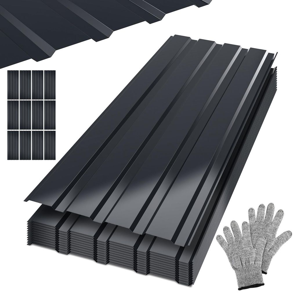 Ikodm 12 ks trapézového plechu 115 cm x 45 cm = 6 m² Obrázek produktu 