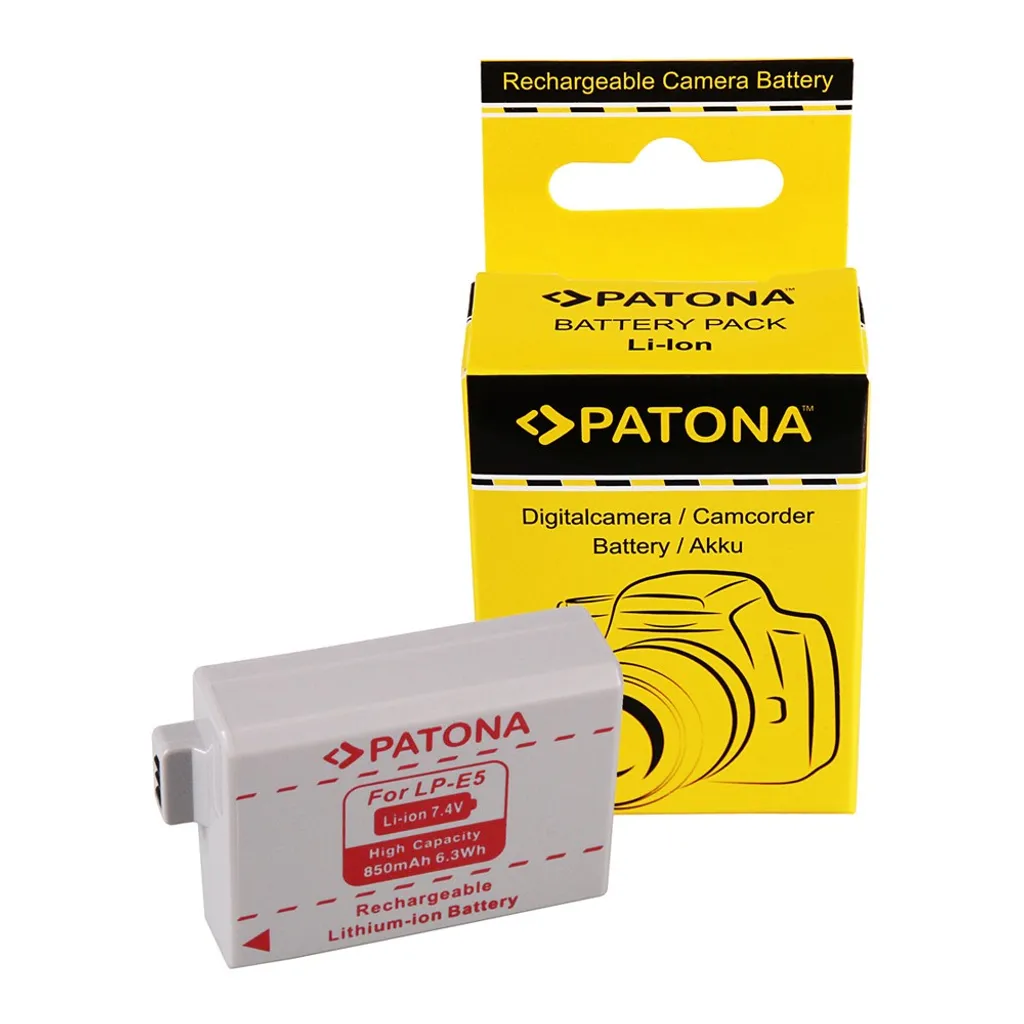 Batterie de remplacement LP-E5 compatible avec reflex Canon EOS série 450D