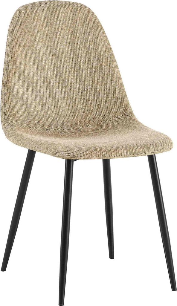 Esszimmerstuhl Napier Taupe – Stoff – Pflegeleicht – Modernes Design