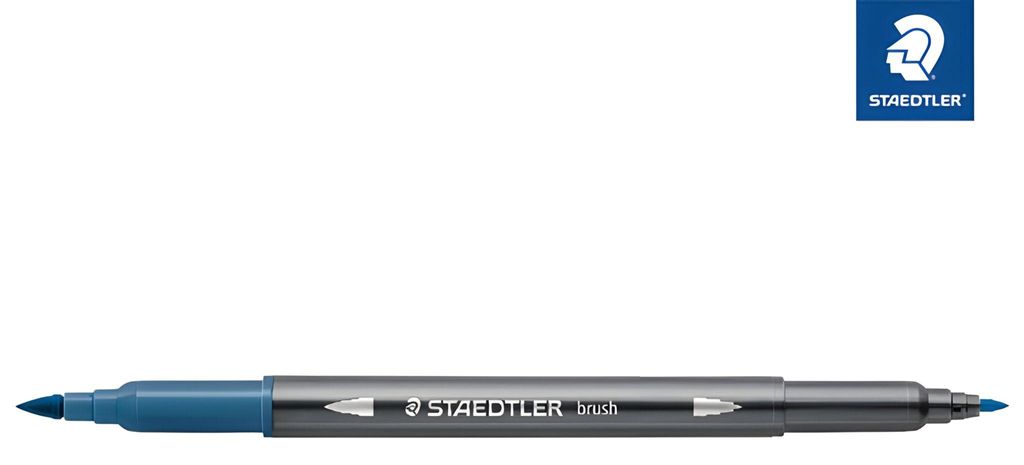 Staedtler Doppelfaserm.wasserverm.delfterblau