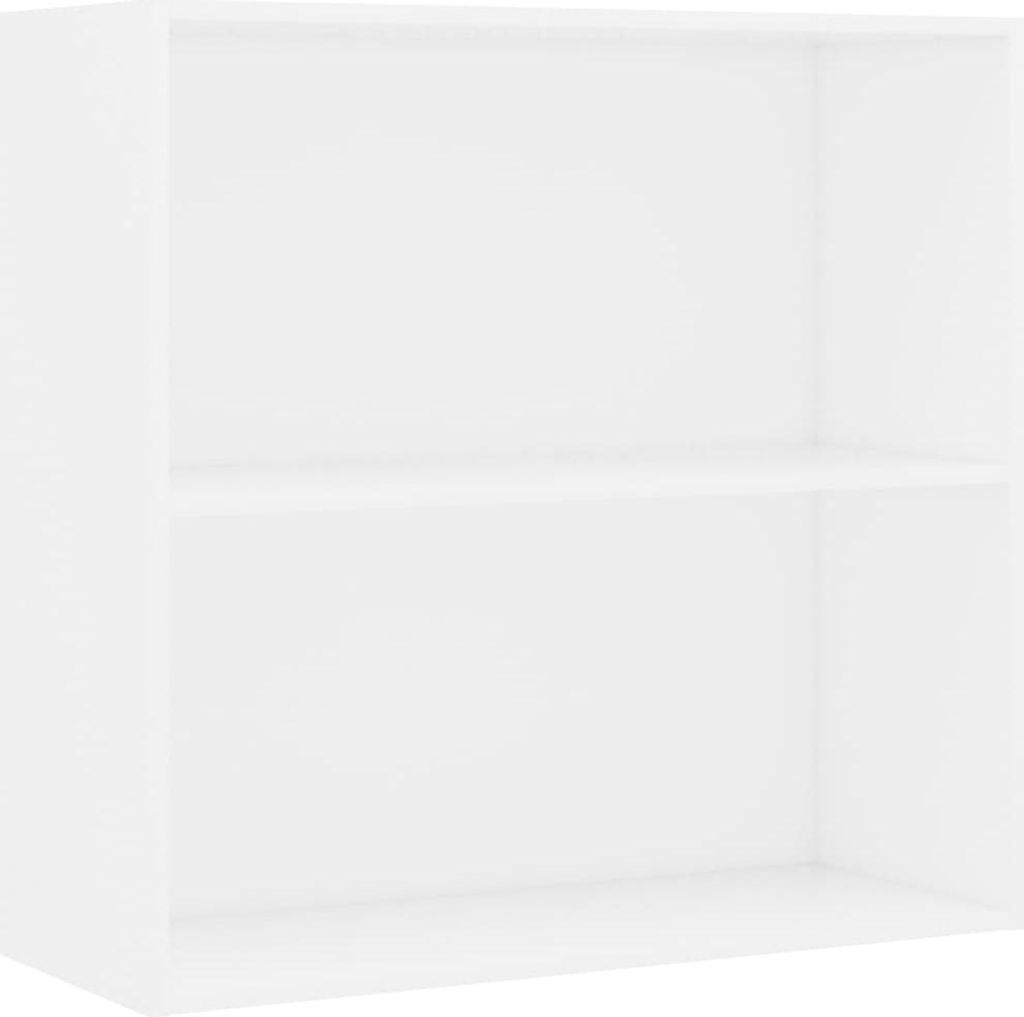 vidaXL Bücherregal Weiß 80x30x76,5 cm Holzwerkstoff