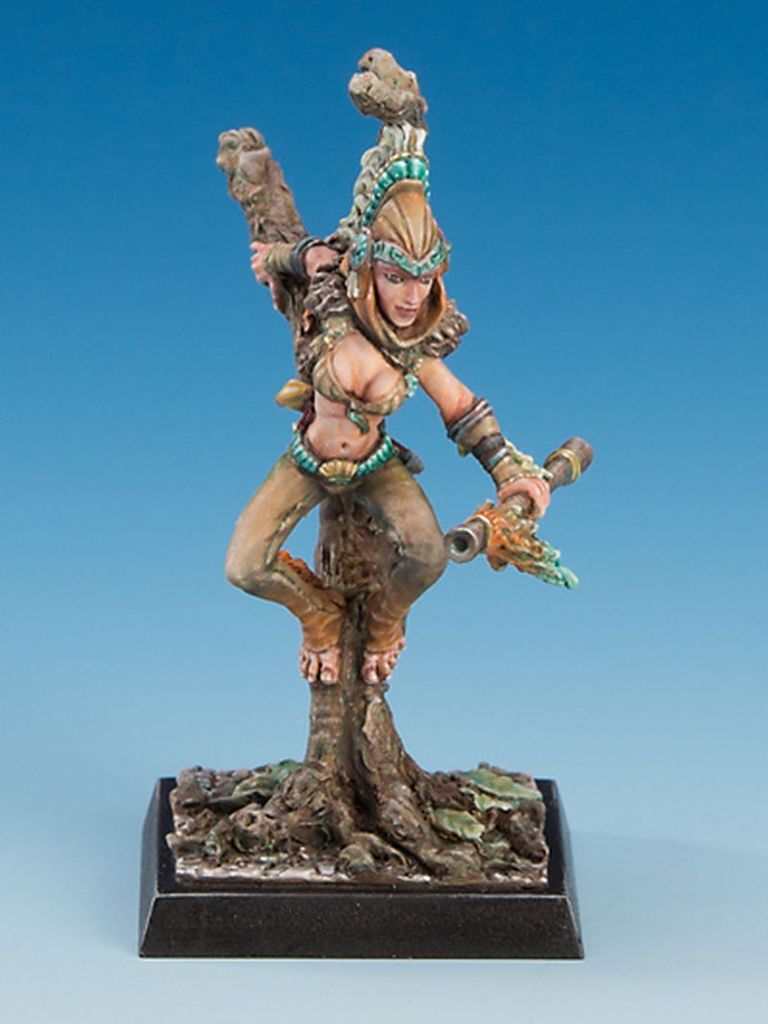 Freebooter Fate Tapayaxin Tabletop-Figur, 50 mm Gesamthöhe, unbemalt, inkl. Charakterkarte