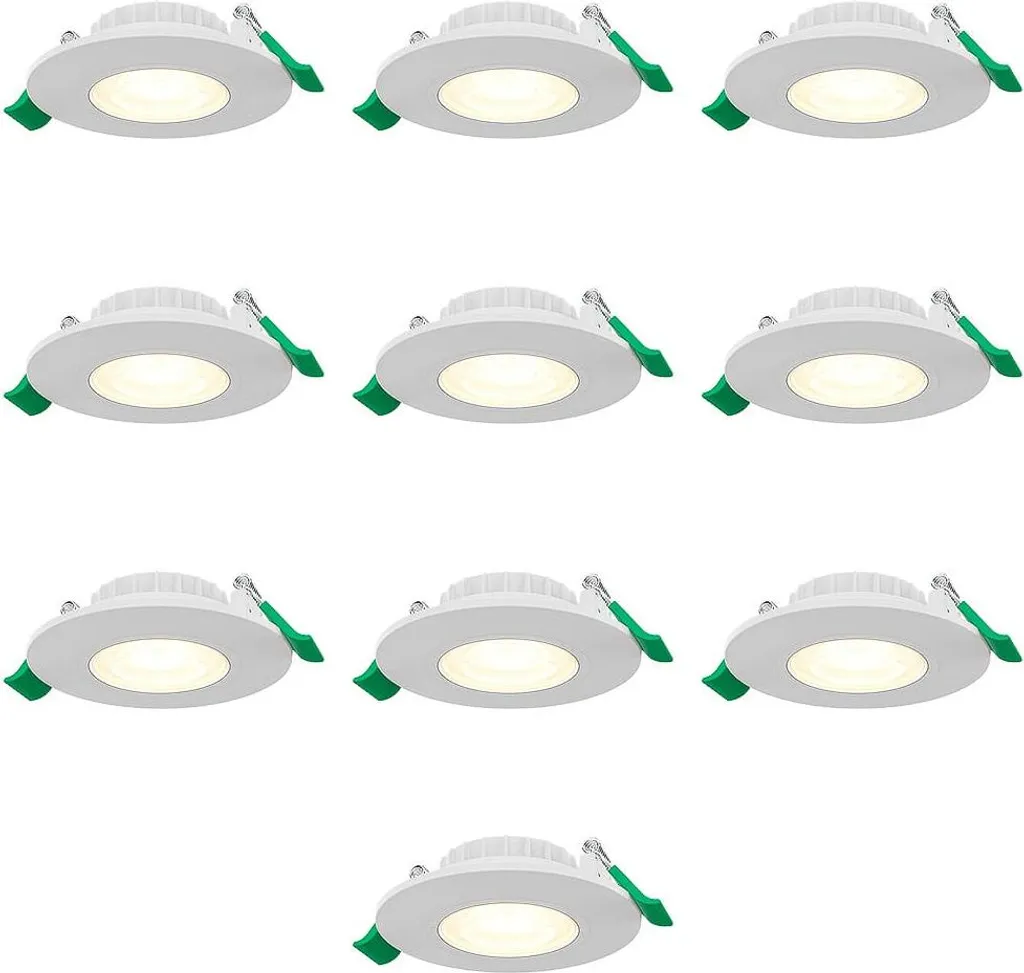 Kit spot LED encastrable pour cuisine et salle de bain IP44 lot de 10