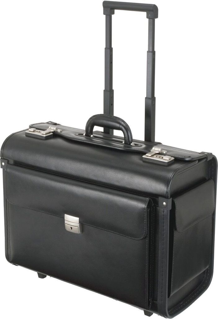 Alassio® 92705 Pilotenkoffer SILVANA - Echt Leder Produktbild 