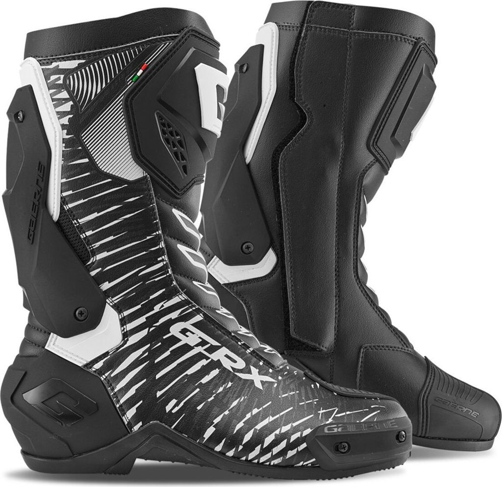 Gaerne GRX Motorrad Stiefel, schwarz/weiß, 47