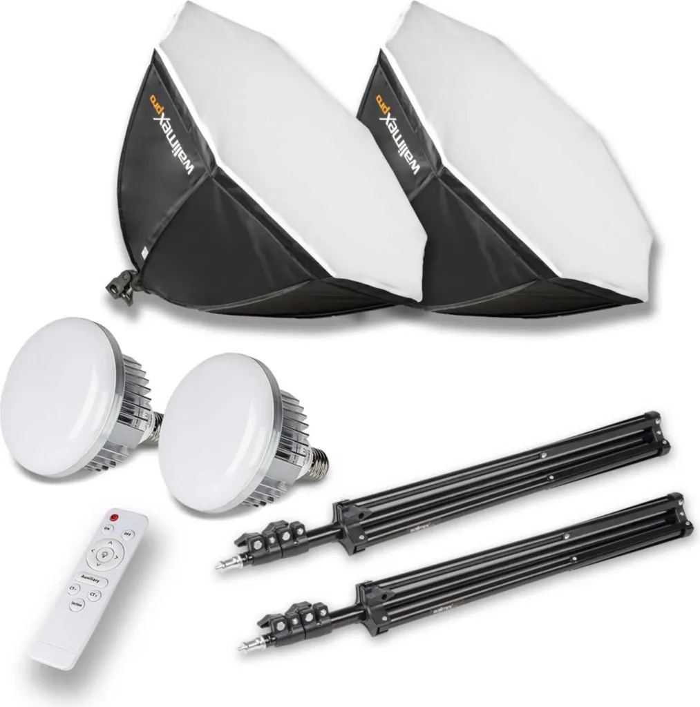 Offerta Kit Luci Walimex pro LED 60W Ottagono Bi colore 2 | Foto/Video