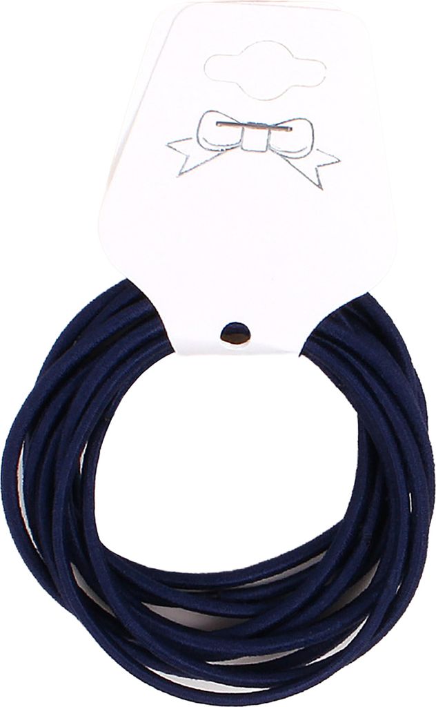 100 Haargummis 50mm elastisches Haar Band Zopfgummis ohne Metall Farbwahl, Größe:50mm, Farbe:dunkelblau