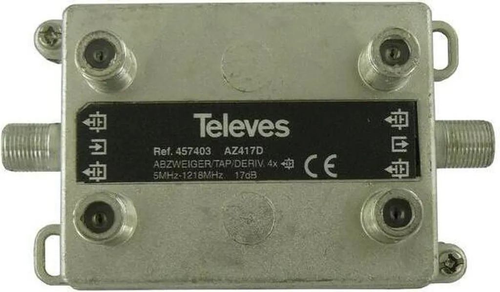 Répartiteur TV DOCSIS 3.1 Televes pour corriger les pertes de signal