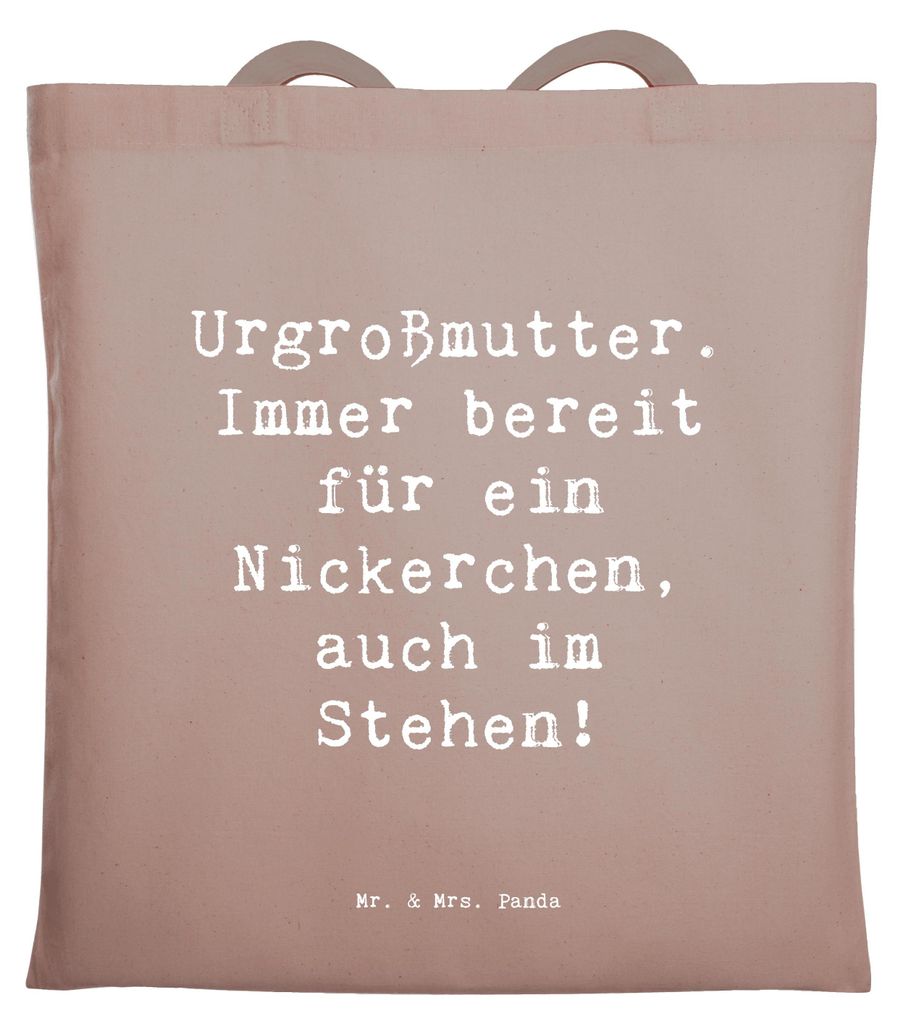 Mr. & Mrs. Panda Einkaufstasche Spruch Urgroßmutter Produktbild 